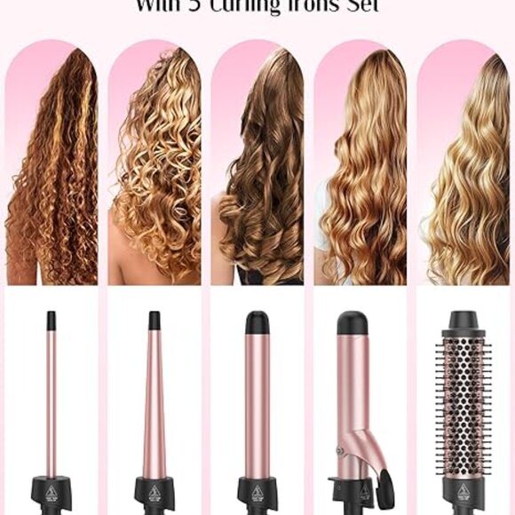 5 in 1 Curling Iron Set main image 5